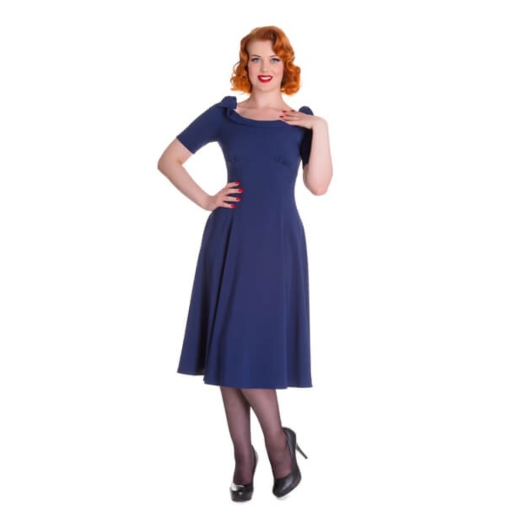 Hell Bunny Boat Neck Bianca Dress